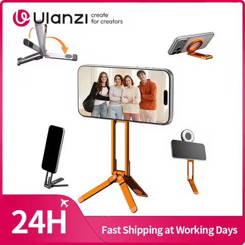 ​Ulanzi MA30S Carabiner Phone Stand Phone Handle Tripod for iPhone 17 16 15 Pro/Pro Max Selfie Stick