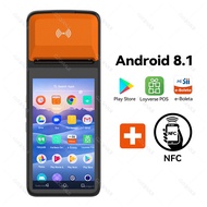 เครื่องพิมพ์ใบเสร็จความร้อน PDA บลูทูธ58มม. เครื่อง Pos แบบมือถือกล้องอุปกรณ์แบบพกพา NFC Mobile