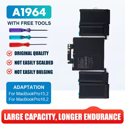 Large Capacity A1964 Laptop Battery for Apple MacBook Pro13-Inch EMC3214 EMC3358 MR9Q2xx/A 11.41V 58