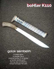 Golok Sembelih Bohler K110 Tanduk Putih Klasik Super Tajam