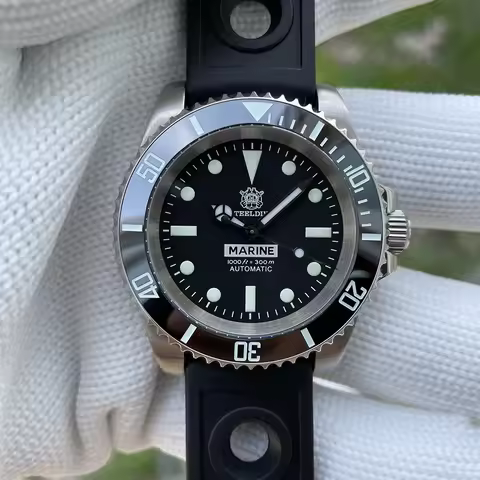 STEELDIVE Official SD1954 Swiss Super Luminous NH35 Mechanical Watch Synthetic Sapphire 300 Meters W