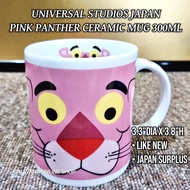 PINK PANTHER UNIVERSAL STUDIOS JAPAN CERAMIC MUG 300ML • JAPAN SURPLUS