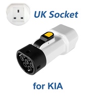 EVqiaoyi Type2 Vehicle to Load Discharger 13A Type2 V2L Adapter with British Socket for Outdoor Powe