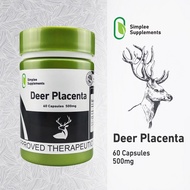 Simplee Deer Placenta Capsule Supplement (60 capsules 500mg each)