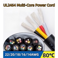 UL2464 Electronic Wire Sheath Wire 20AWG/18AWG/16AWG/14AWG Power Wire 2/3/4/6/8/10 Core PVC Tinned C
