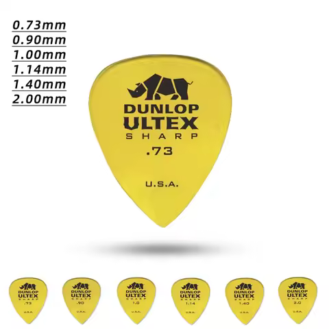 Dunlop Pick. 433R Rhinoceros SHARP ULTEX material Acoustic/electric guitar pick. Thickness: 0.73/0.9