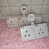 2way/3way adaptor T wall plug