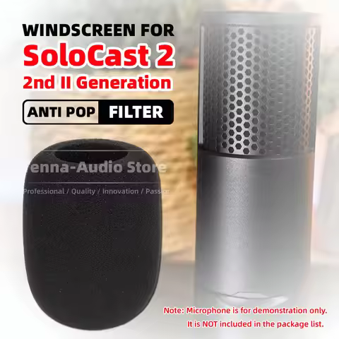 SnapVox Compatible With Asus HyperX SoloCast 2 SoloCast2 Windscreen Microphone Sponge Foam Windshiel