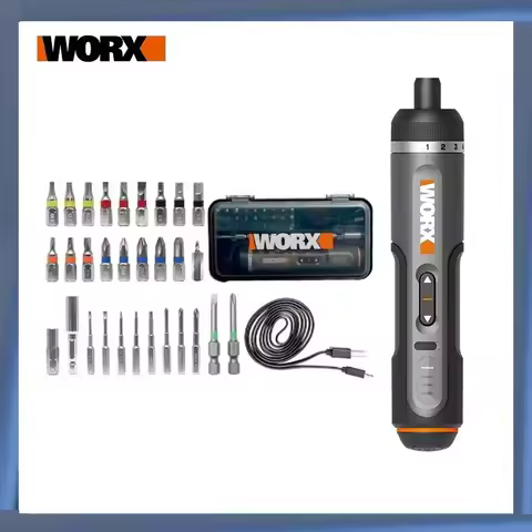Worx 4V Mini Electrical Screwdriver Set WX242 Smart Cordless Electric Screwdrivers USB Rechargeable 