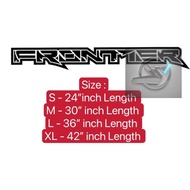 S114 Frontier Font Vinyl Decal Sticker Fits All Nissan Frontier