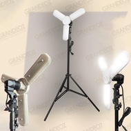 Quality Yam Fan Lamp + Light Stand Bulb Fitting Lighting Holder Ring Single Socket E27 Umbrella Hold