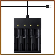 [chasoedivine.] 4Bay Smart 18650 Battery Charger,Universal Charger for 3.7Volt Li-Ion Flashlights He