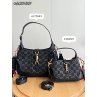 Gucci Saddle Bag Gucci Underarm Bag Wide Shoulder Strap Messenger Bag 1961 Mobile Phone Bag GG Jacki