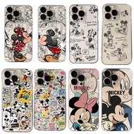 Cartoon Mickey Minnie Mouse Graffiti Case For Samsung Galaxy A56 A36 A26 A16 A55 5G A06 A05 A05S S24