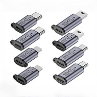 USB C/Micro USB to Mini USB Connector, USB C/Lightning to Micro USB Adapter, Micro USB/Lightning to
