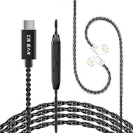 2PIN-C USB C IEM Cable,Upgraded in Ear Monitor Cable for KZ ZS10 PRO/ZST/ZST-XZS12 PRO X/ZS10 PRO 2/
