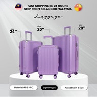 Beg bagasi 20inch 24inch 28inch Travel Luggage Bags Suitcase Material Abs +Pc