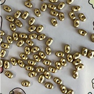 金色花生串珠3x6 Gold Peanut Beads 3x6 50g