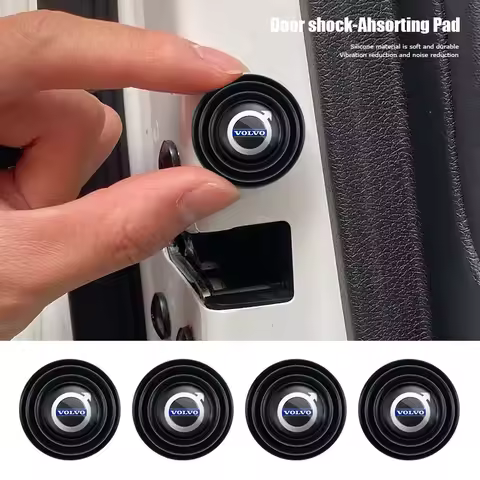 4/8/12Pcs Car Door Anti-collision Mat Gasket Buffer Silicone Pads For Volvo ES90 EC40 EX40 EM90 XC90