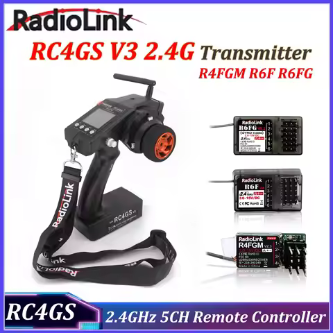 RadioLink RC4GS V3 2.4GHz 5CH Transmitter 4/6CH R4FGM R6F R6FG Receiver Radio Remote Controller for 