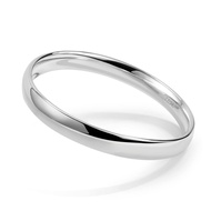 925 Sterling Silver Italian Handmade Bracelet - 7/8MM Glossy Bracelet for Women - Minimalist Origina