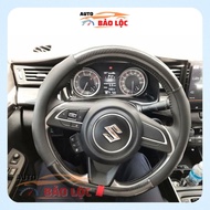 D CUT CARBON LEATHER STEERING WHEEL COVER FOR SUZUKI XL7, SUZUKI ERTIGA, SUZUKI SWIFT, KIA SELTOS, E