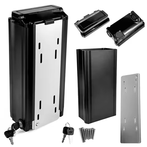 Rack Battery Case 78pcs 21700 Cells EBike Battery Box 36V 48V 52V Ebike Downtube Case