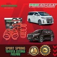 Toyota Estima ACR50, ALPHARD ANH20/ VELLFIRE AGH20 - Proexpert Sport spring