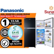 (Free Delivery Kedah,Penang &amp; Perlis)Panasonic 450L ECONAVI Inverter 2 Door Refrigerator Dua Pintu Peti Ais NR-TX461CPKM