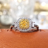 18K金黃鑽鑽石戒指