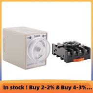 DC 12V 0- 30s Electric Delay Timer Timing Relay DPDT 8P w Base