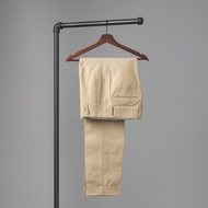 Topiary Hollywood Trousers in Putty (RTW-Ready-to-Wear) 100% Twill Cotton - กางเกงขายาวเอวสูง ทรงตรง