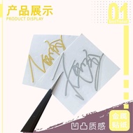 Metal Adhesive Ding Yuxi Star Signature Merchandise Transfer Sticker