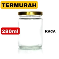 280ML GLASS JAR Glass jar container Glass jar Glass storage Glass jar Tolepes jar