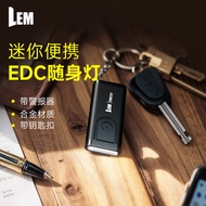 LEM Mini Flashlight Rechargeable Long Battery Life Multifunctional Outdoor Small Portable Keychain W