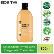 Deto A. Milano Organic White Wine Vinegar With Mother 500ml