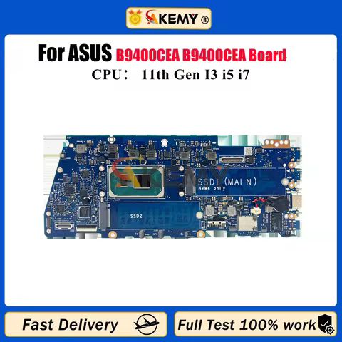B9400CEA Laptop Motherboard For ASUS ExpertBook B9400C B9400CEA Notebook Mainboard With 11th Gen I3 