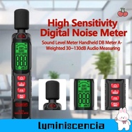 LUMINISCENCIA Sound Level Meter, 30-130dB Windproof Noise Meter, Professional Digital Display 125Hz-