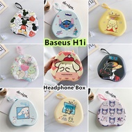 【imamura】For Baseus H1i Headphone Case Cartoon Simple Headset Storage Bag EVA Earpads Casing Box