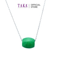 FC1 TAKA Jewellery Jade Pendant with Chain 9K