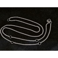 Stainless steel 2.5mm Zhen Zhu 6 hooks Amulet men's Long necklace!