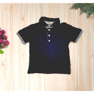 Smart Global Work Navy Blue Collar Boy's Short Sleeve T-Shirt (2-3 years)