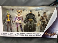 DC Collectibles The Joker, Harley Quinn, Batman and The Scarecrow