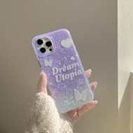 Ốp Điện Thoại Iphone TPU Vỏ Mềm Tím Mộng Mơ Bươm Bướm Chống Rơi Va Đập - JERRY SHOP