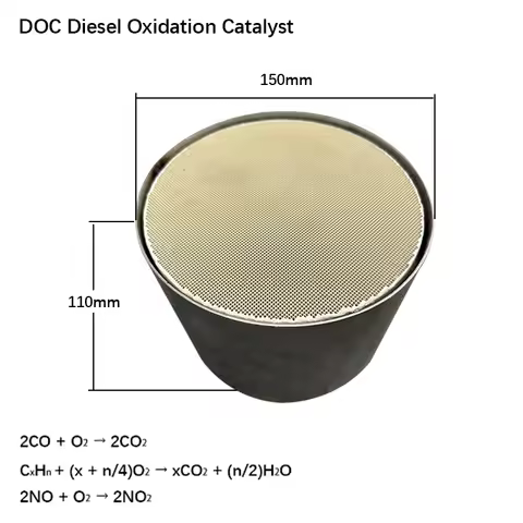 150*110mm Diesel Catalyst DOC Diesel Oxidation Catalyst Diesel Oxidation Catalyst 400cspi Honeycomb 