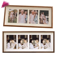 [ZPT] 8x20 Wood Picture Frame - 8x20 Photo Frame With Mat Display 4Pcs 4x6 Photos, 4x6 Picture Frame