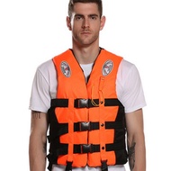 Professional Life Jacket For Water Sport Drifting Boat Fishing Polyester Life Vest With Emergency Whistle Swim Equipment