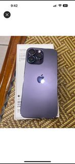 iPhone 14 Pro Max港版  128Gb Deep Purple 靚機新淨無花跟防窺貼 電池86%