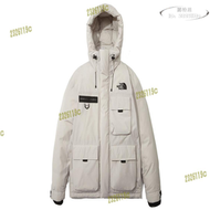 【快速出貨】the north face北面工裝羽絨服男女多口袋連帽夾克申敏兒外套