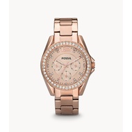 Fossil ES2811 Riley Rose Gold Stainless Steel watch (2Yr Warranty)